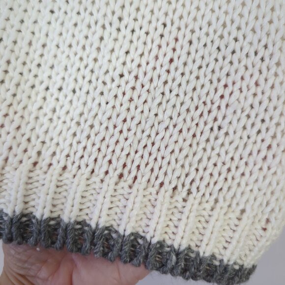 JAMIE SCOTT Vintage Women's sweater sz M long sleeve sweater knitted by hand - Picture 6 of 16